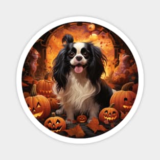 Halloween Japanese spaniel Magnet